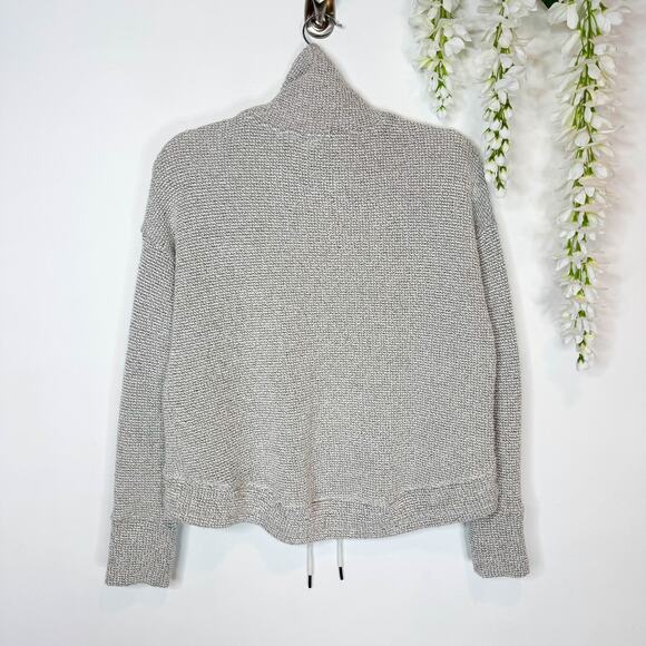 SWEATY BETTY Restful Boucle Knit Sweater mock neck kangaroo pocket - Picture 4 of 13